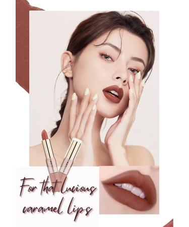 EVELIER 2in1 Lipstick and Lipgloss - Hydrating All Day Coverage | Vegan & Cruelty-Free | Highly Pigmented (Sunkissed Caramel) - Buy Online on GoSupps.com