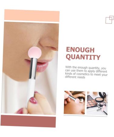 FOYTOKI 12 Pcs Sponge Makeup Brush Sponge Head Tools Makeup Eyeshadow Sponge Brush Wooden Handle - Buy Online on GoSupps.com