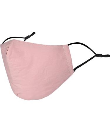 Basic Sense 100% Cotton Washable Reusable Skin Friendly Plain Face Coverings Masks (Dusky Pink) - Buy Online on GoSupps.com