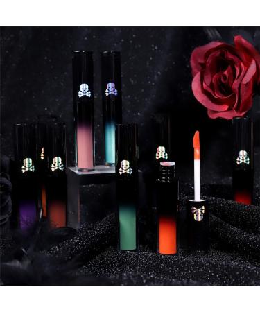 HADAVAKA Matte Gothic Lipstick Cosplay Vampire Mouth Lipstick 4 Colors Matte Liquid Lipstick Nude Set Pink Teardrop Lip Glaze Finish Lipsticks for Women Long Lasting B - Buy Online on GoSupps.com
