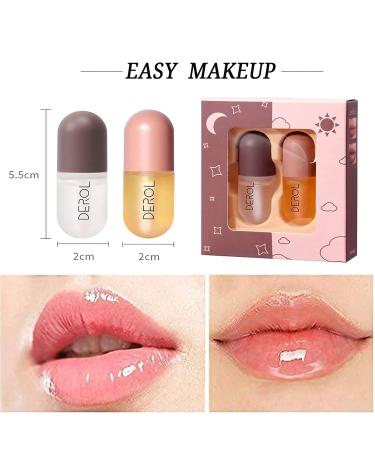 MyShell 2PC Lip Plumper Set | Natural Lip Gloss & Enhancer for Fuller Lips | Day & Night Care Serum - Buy Online on GoSupps.com