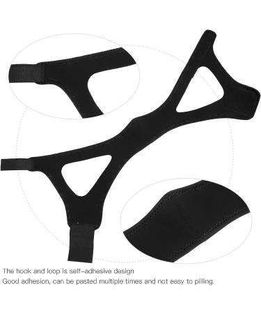 Adjustable Self-Adhesive Anti Snore Chin Strap - Black - Buy Online on GoSupps.com