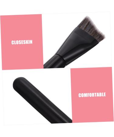 Angoily Wooden Handle Silhouette Brush 1 PC Makeup Brush Bionic Fur Bright Black The Brush Advanced Wooden Handle Makeup Brush - Buy Online on GoSupps.com
