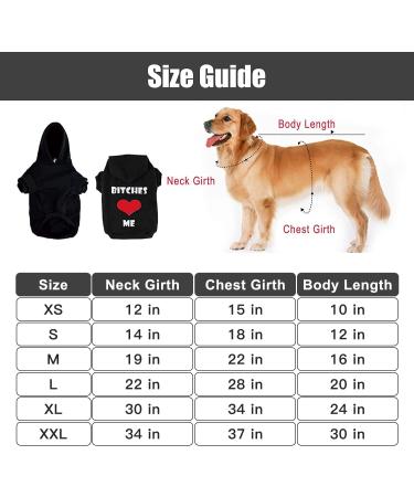 EXPAWLORER Dog Hoodies - Cozy Bitches Love ME Pet Sweatshirt for Small, Medium, Large Dogs - Buy Online on GoSupps.com