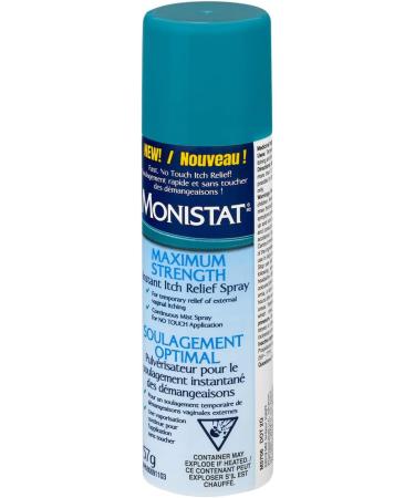 Monistat Maximum Strength Instant Itch Relief Spray - 57g - Fast Effective Relief of Vaginal Yeast Infections - Buy Online on GoSupps.com