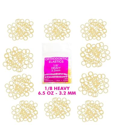 Orthodontic Intraoral Elastics - Heavy 1/8" 1000pcs Surgical Latex Natural Material - Made in USA | OrthodentalUSA Corp - Buy Online on GoSupps.com