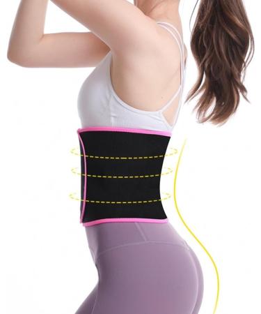 Back Support Back Brace Lumbar Support Waist Trainer Belt Shapewear Tummy Control Adjustable Back Brace Support Belt Back Support Belt(Pink) 20cm Pink - Buy Online on GoSupps.com