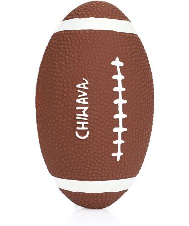 Chiwava 2-Pack 6 Latex Dog Toys - Interactive Football & Rugby Balls for Medium to Large Dogs - Buy Online on GoSupps.com