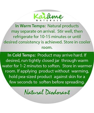 Kaiame Naturals Natural Deodorant (Tea Tree) with Activated Charcoal Powder All Natural and Organic Ingredients No Aluminum Parabens or Phthalates - Buy Online on GoSupps.com