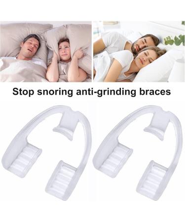 2Pcs Wave-design Tooth Brace Nighttime Protection for Teeth Mouth Guard for Grinding Teeth Eliminates Teeth Clenching Comfortable Custom Mouth Guard for Stops Bruxism Transparent - Buy Online on GoSupps.com