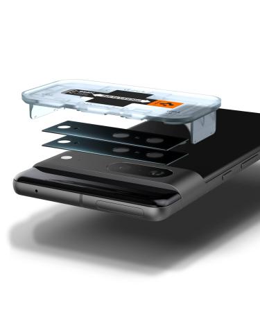 Spigen Camera Lens Screen Protector GlasTR EZ Fit Optik Designed for Pixel 7 Case Friendly - Black 2 Pack - Buy Online on GoSupps.com