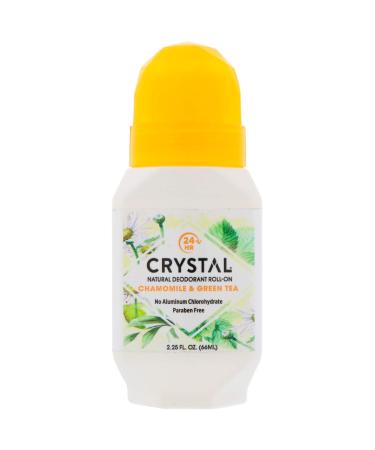Crystal Essence Mineral Deodorant Roll-On Chamomile & Green Tea 2.25 oz (Pack of 4)4