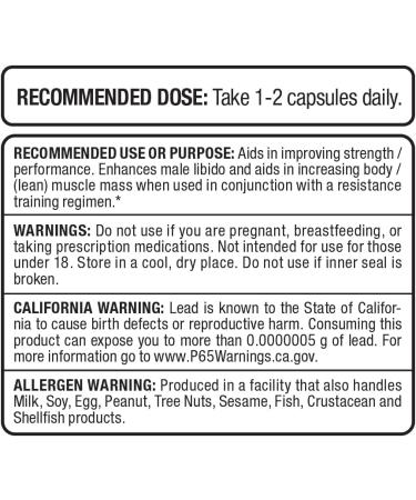 ALLMAX Essentials Fadogia Agrestis - Men's Health Supplement for Natural Testosterone Libido Enhancement & Muscle Growth - 120 Capsules - Buy Online on GoSupps.com