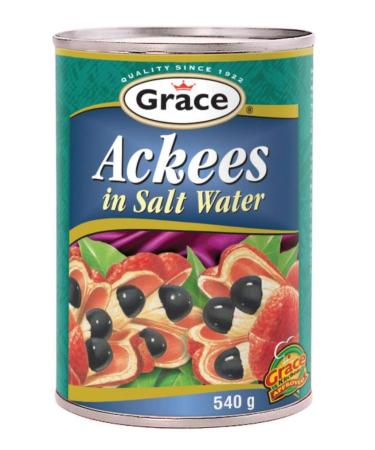 Grace Ackees in Salt Water Cans 19oz (6 Pack) - Fresh Jamaican Ackee Fruit for Cooking - Buy Online Now! - Buy Online on GoSupps.com