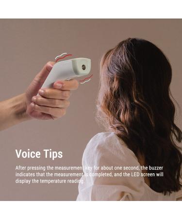 CEM DT-8807S No-Touch Infrared Thermometer for Adults and Kids - FDA and CE Certified - Touchless Baby Thermometer with Large LED Display and Gentle Vibration Alert - Buy Online on GoSupps.com