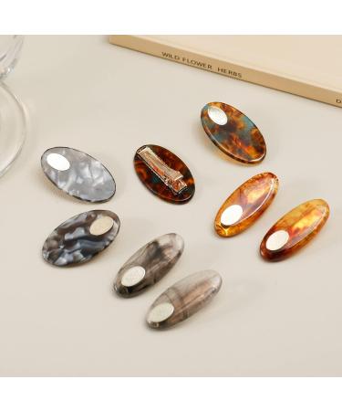 FRDTLUTHW Small Acetate Alligator Hair Clips for Bangs - Amber (Pack of 4) - Buy Online on GoSupps.com