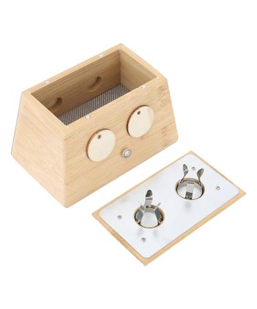 Holdermoxa Moxibustion Box with 2 Holes - Bamboo Moxa Roller Stick & Moxibustion Tool for Effective Acupuncture Therapy - Buy Online on GoSupps.com