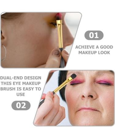 Healvian 20pcs Dual End Eyeshadow Smudge Brush 2 in 1 Eyeshadow Brush Sponge Blending Concealer Brush Soft - Buy Online on GoSupps.com