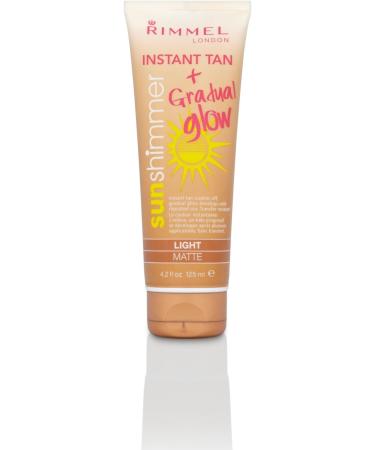 Rimmel London Sun Shimmer Light Matte Waterproof Instant Tan Gradual Glow Tube 125 ml - Buy Online on GoSupps.com