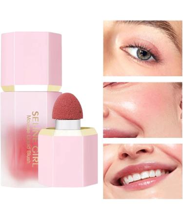 Soft Cream Blushes | Smudge Proof Natural Looking Makeup Liquid Blush Blushes Stick for Cheeks Cream Blushes Stick Blushes Makeup Liquid Blushes for Cheeks Lips and Eyelids Fovolat 04# - Buy Online on GoSupps.com