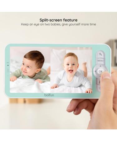 2K WiFi Baby Monitor with Two Cameras | Motion & Cry Detection | Night Vision | 2-Way Audio | Custom Alert Area | PTZ | Humidity & Temperature Sensor - Buy Online on GoSupps.com