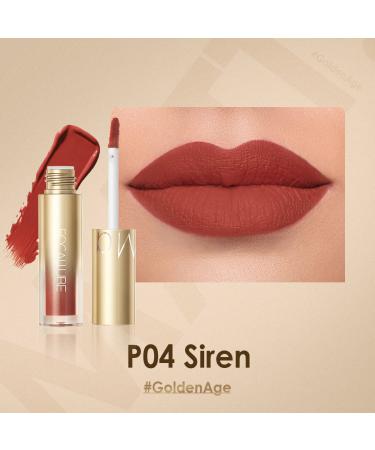 FOCALLURE Velvet Lip Lacquer - Lightweight Matte Liquid Lipstick for Long-Lasting Color | Soft Matte Lip Cream | Non-Stick Cup Lip Gloss P04 - Buy Online on GoSupps.com