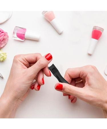 Nail Clippers for Thick Nails Fingernail Clippers for Adults Portable Toenail Scissors Stainless Steel Toenail Clippers for Large Nails Nail Clippers with Wide Jaw Opening and Nail File Black - Buy Online on GoSupps.com
