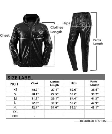 REEDBEEK Professional Anti-Rip Sauna Suit for Weight Loss - Unisex Black XX-Large - Buy Online on GoSupps.com