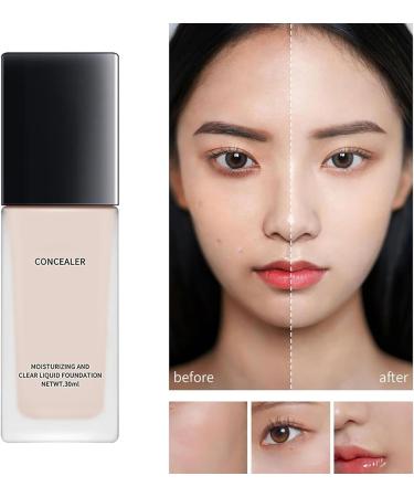  Jingmiger Complexion Foundation for Mature Women | 30ml Soft Matte Waterproof Natural Long-Lasting Liquid Concealer Makeup | For Everyday Wear Travel Dates Work Parties Business - Buy Online on GoSupps.com