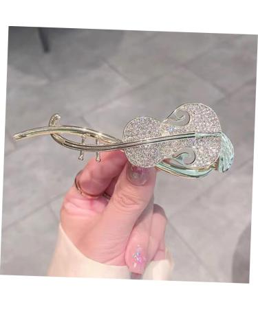 Angoily French Hair Twist Rhinestone Twist Clip Barrettes for Girls French Pins Pipa Barrettes Women's Alloy Headgear Hair Hair Bun Holder - Buy Online on GoSupps.com