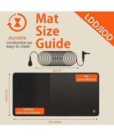 Grounding Mat for Sleeping & Wellness | 33x60 cm - Pain Relief & Inflammation | 40m Cable for Feet & Floor - Buy Online on GoSupps.com