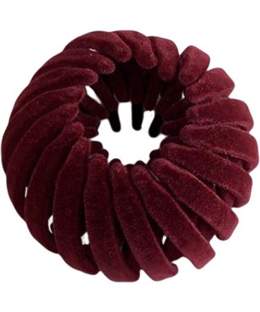 Magic Hair Clips Bird Nest Velvet Magic Hair Clip Convenient Styling Accessories for Long Short Curly Straight Hair Anti-slip Hair Supplies for Work Study Makeup Facial Washing home Wine Red - Buy Online on GoSupps.com