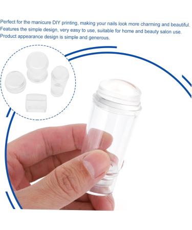 Housoutil 4 Sets Nail Stamp Clear Nail Art Seal Nail Scraper Spachella Silicone Nail Art Tools Silicone Nail Art Scraper Silicone Scraper Jelly Silica Gel Spatula Manicure - Buy Online on GoSupps.com