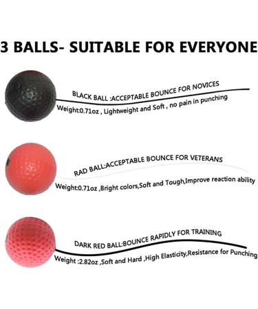 Acici Boxing Reflex Ball Set- 3 Difficulty Levels, Headband Included- Boxing Equipment for Kids & Adults - Buy Online on GoSupps.com