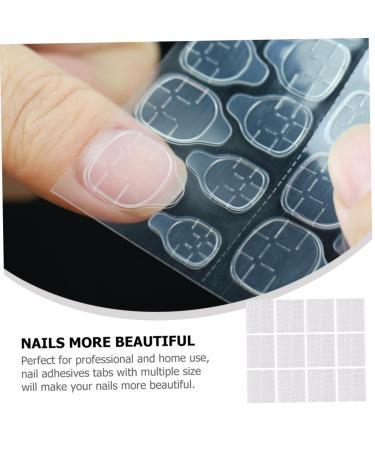 PLAFOPE 20 Sheets Transparent Double-Sided Nail Glue Stickers Waterproof Nail Tabs for Easy Secure Attachment of False Nails Suitable for Festive Daily Occasions - Buy Online on GoSupps.com