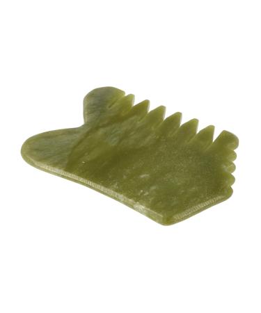 Buifulsic 1stk Xiuyan-Jade-Jade massage comb Massager Kamm from Jadestein Guasha-Brett Head Massager Head massage device skin care comb Jade Kamm hair tool scratching board massage board