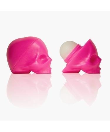 Rebels Refinery 1-Piece Capital Vices Skull-Shaped Lip Balm - Mint Flavor Pink Mint(Pink)