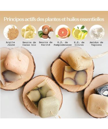  Sensonaturale SENSO NATURALE Solid Shower Foam with Invigorating Clay - Yellow Clay Aromatherapy Essential Oils of Lemon and Grapefruit - Shaving Foam - Vegan Concentrate - Equivalent to 750 ml liquid - Buy Online on GoSupps.com