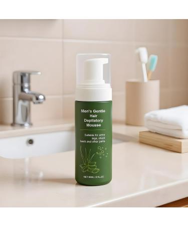  Dmuzsoih Hair Removal Cream for Men | 60 Milliliters Natural Hair Removal Lotion Natural Hair Remover for Men | For Face Underarms Arms Legs Thighs and Other Areas - Buy Online on GoSupps.com