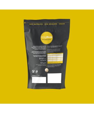 MagNuss Macadamias | Roasted & Salted Vegan Macadamia Nuts 125g | Gluten-Free Snack | International Shipping - Buy Online on GoSupps.com