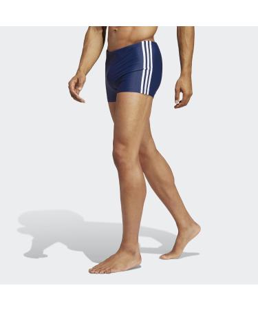 Adidas Men's Boxer Swim Trunks - Team Navy Blue & White | Shop Internationally - Size SM (D 5) - Buy Online on GoSupps.com