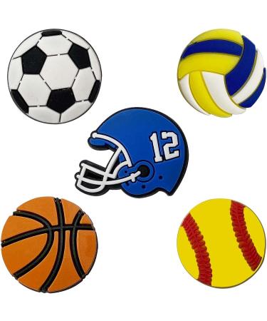 Canberly 30 PCS Sports Shoe Charms for Boys - Basketball, Football, Baseball, Soccer, Video Game Clogs - Teens and Kids - Buy Online on GoSupps.com