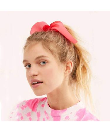 Aileam 6PCS Satin Silk Hair Scrunchies with Bunny Ear Bow - Classic Color Set - Buy Online on GoSupps.com