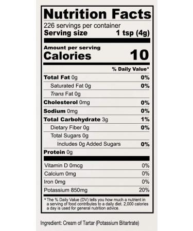 Anthony's Premium Cream of Tartar - 2 lb Pack, Gluten Free & Non GMO - Made in USA | USP FCC Certified - Buy Online on GoSupps.com