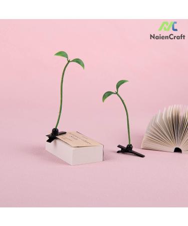 NaienCraft Pack of 20 Green Plant Hair Clips - Bean Sprout & Pea Hairpin Barrettes for Women and Girls - Buy Online on GoSupps.com