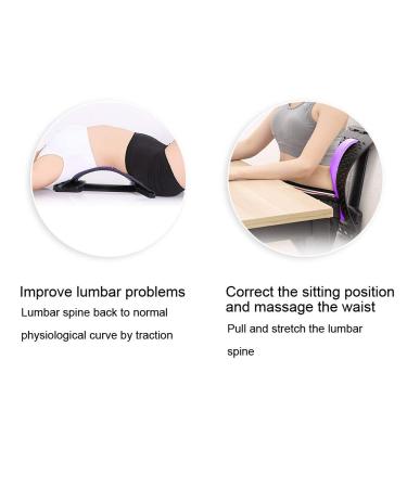 Lower Back Lumbar Massage Pad | Traction & Pain Relief Stretcher for Office & Car Seats - Buy Online on GoSupps.com
