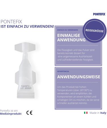 Pontefix Dental Cement - Securely Attach Bridges Dental Capsules & Post Teeth | Fast International Shipping - Buy Online on GoSupps.com