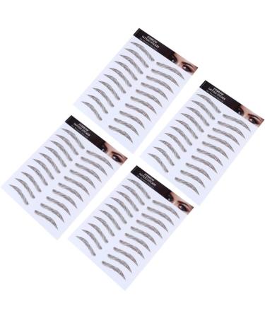 FOMIYES 12 Pcs Eyebrow Stickers Waterproof Stickers Makeup Brow Sticker Artificial Eyebrow Make up 4d Mold - Buy Online on GoSupps.com