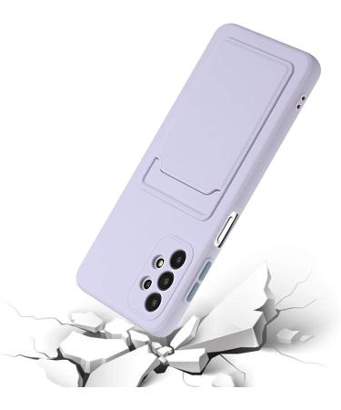 Buy Tivenfezk Nadoli Ultra Thin Silicone Case for Samsung Galaxy A33 5G - Shockproof Scratch-Resistant Wallet Cover in Purple - Buy Online on GoSupps.com