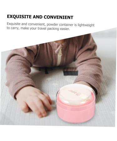 6pcs Baby Powder Puff Set | Travel-Friendly Body Powder Dispenser with Puff | Empty Pink Powder Container - Buy Online on GoSupps.com